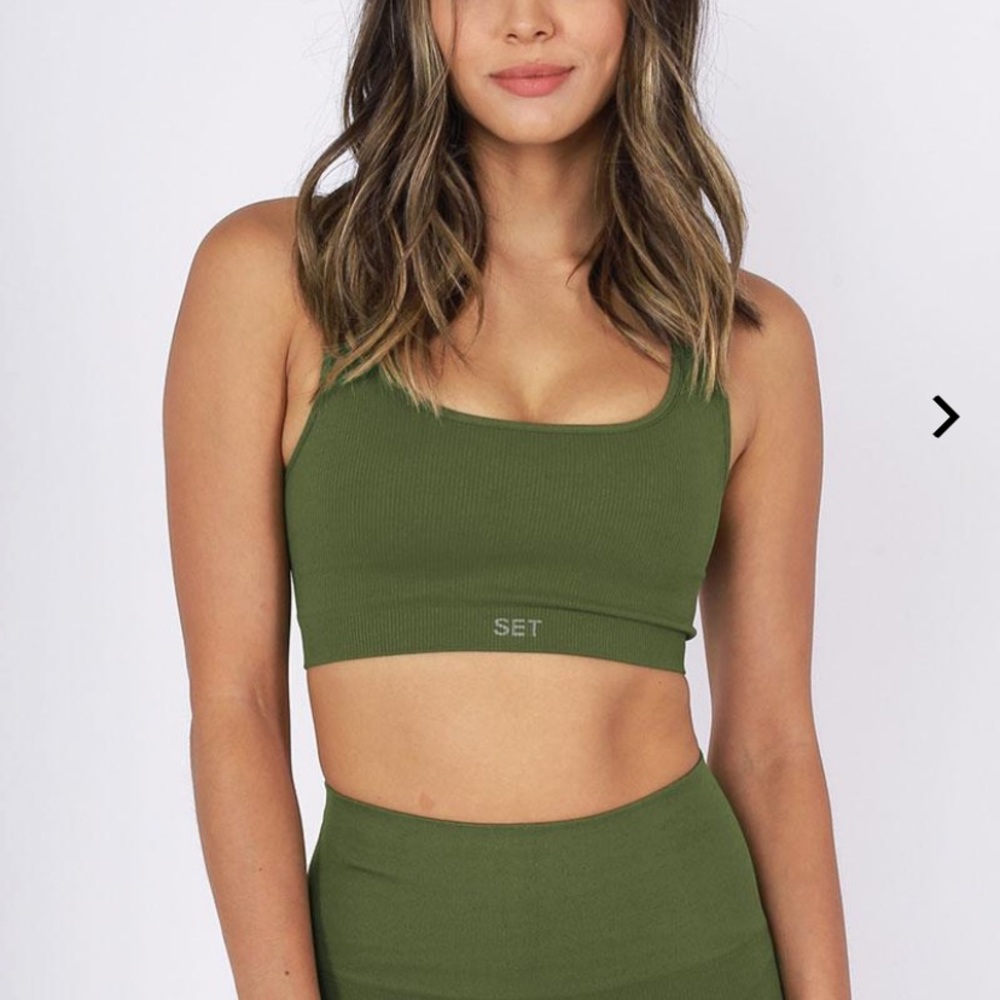 Set Active Kate Moss Box Cut Sports Bar